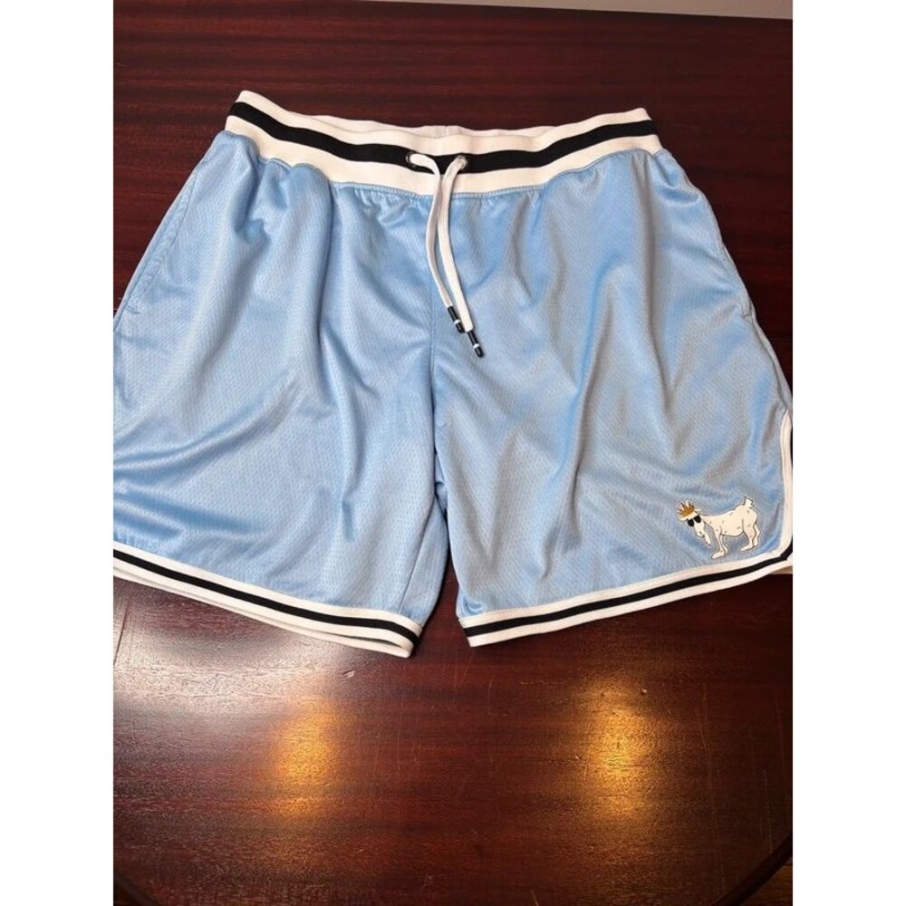 Goat USA Men’s XL Light Blue OG Mesh Shorts 7” Crown Goat Varsity Athletic